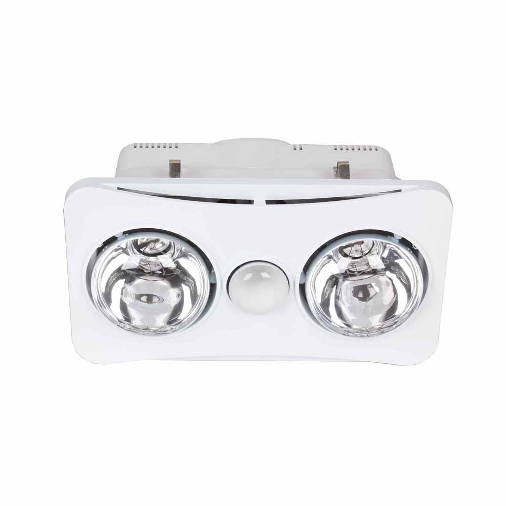bhf2-w 2 x 275w Bathroom Heater Fan, Light