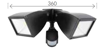 Twin shop led floodlight
