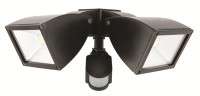 Strand Exterior Double 2x10W LED Floodlight With Sensor (17788) Brilliant Light - Image 2
