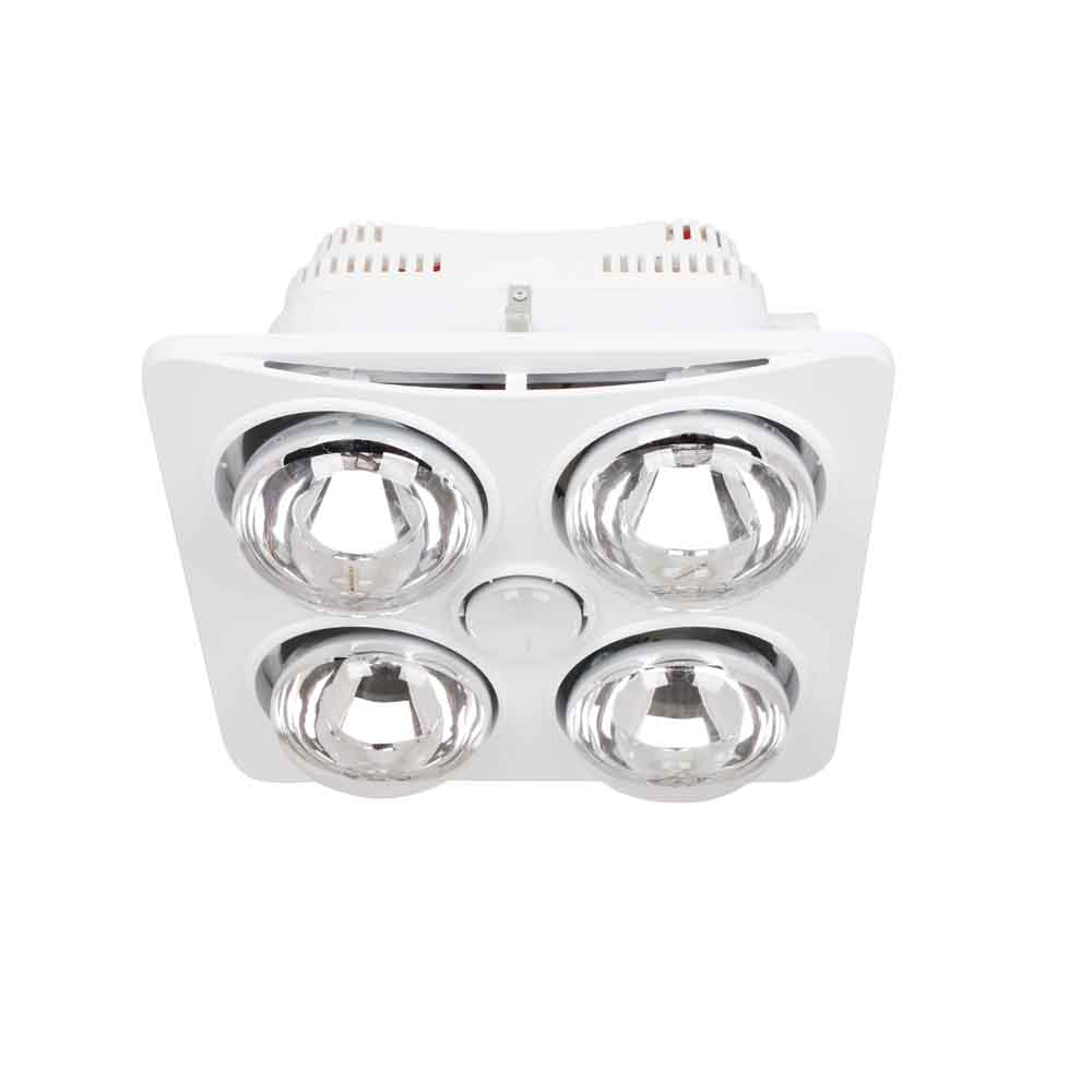 bhfl4-w 4 x 275w Bathroom Heater Fan, Light