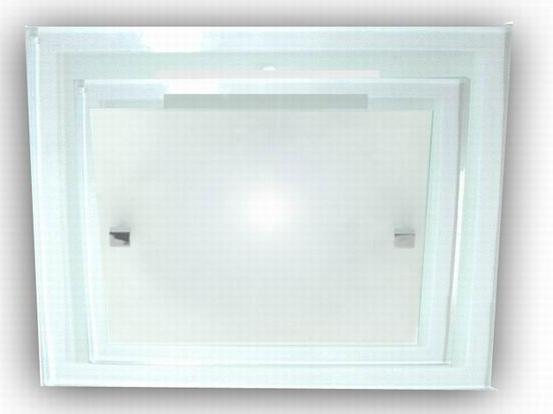 Double Glass 2 Light 40CM Square Oyster (AC1128/2/40) Ace Lighting