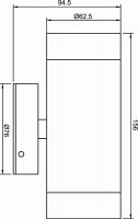 Exterior 316SS UP/Down Short Body Wall Pillar Light - 240V (CLA1012S) CLA - Image 3