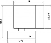 Exterior 316SS Single Fixed Short Body Wall Pillar Light - 240V (CLA1112S) CLA - Image 3