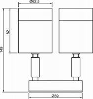 Exterior 316SS Double Adjustable Short Body Wall Pillar Light (CLA1312S) - 240V CLA - Image 3