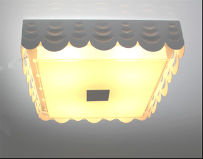 Metal Fram & Glass with LED Pendent