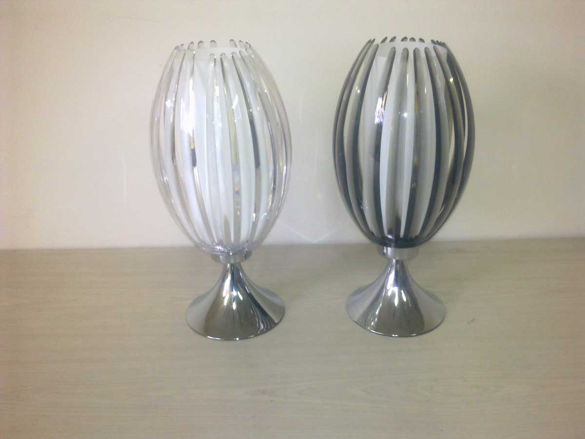 Metal and  Frost Glass Table Lamp  E27